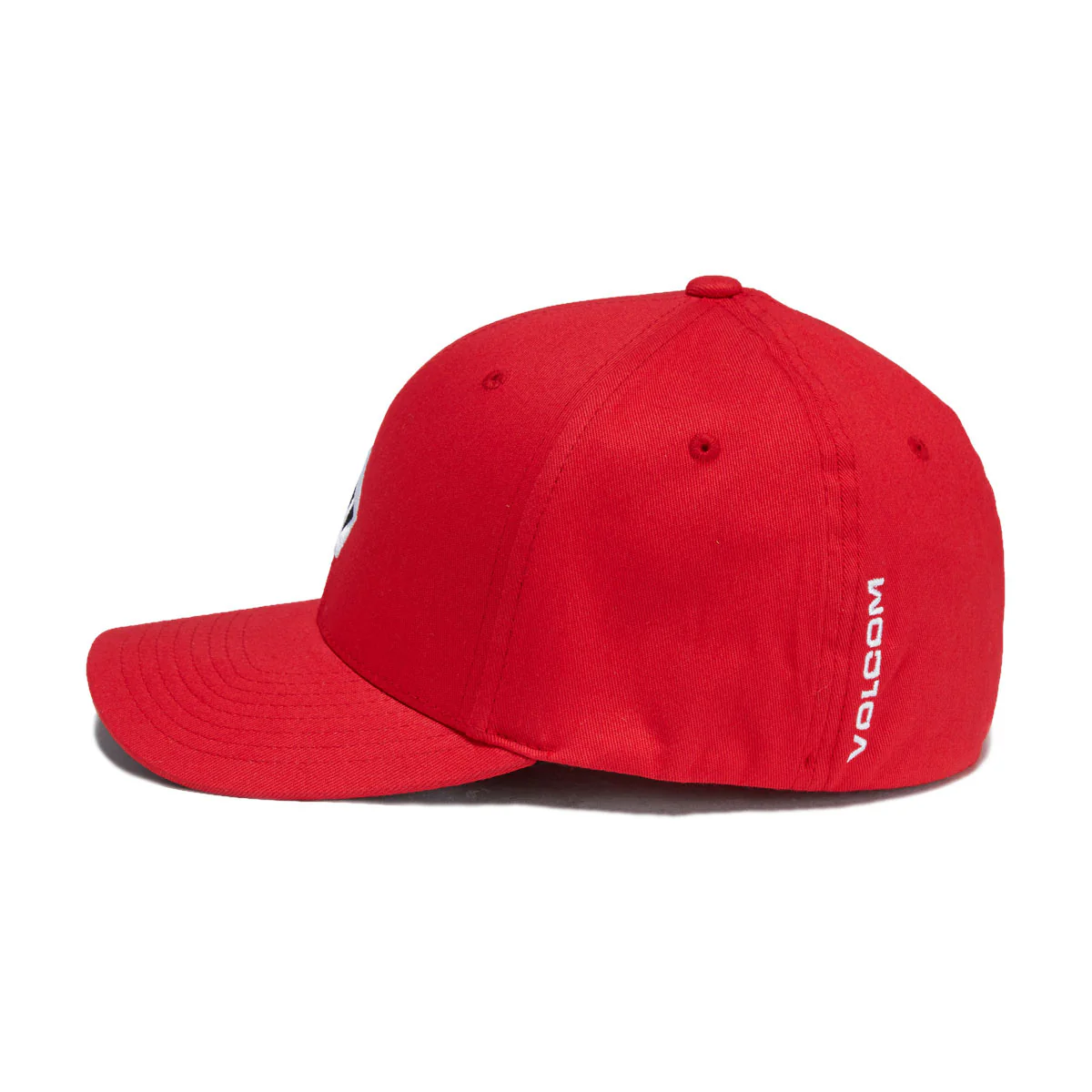Volcom Full Stone Flexfit Hat - Ribbon Red - Image 4