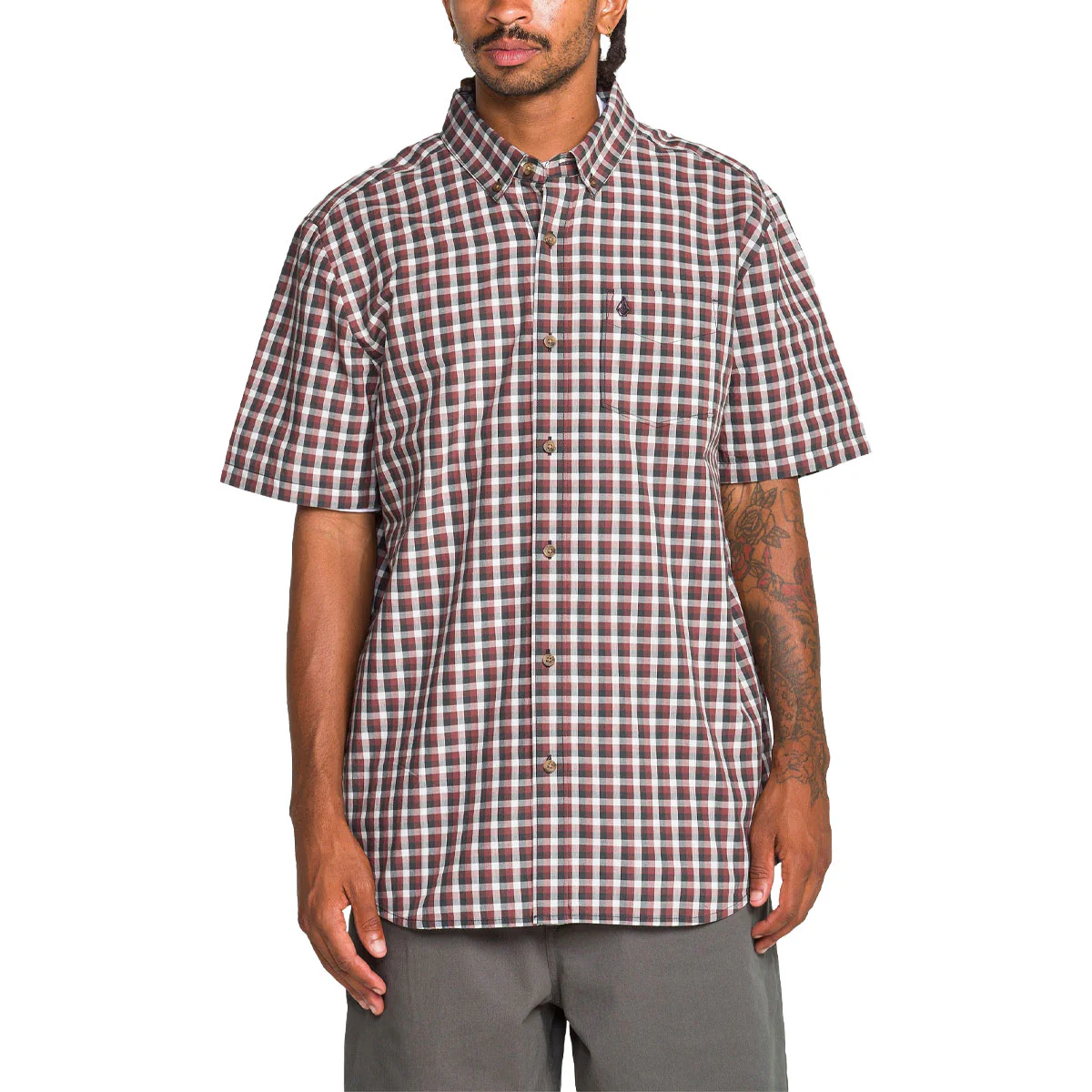 Volcom Louie Check Shirt - Light Blue Acid