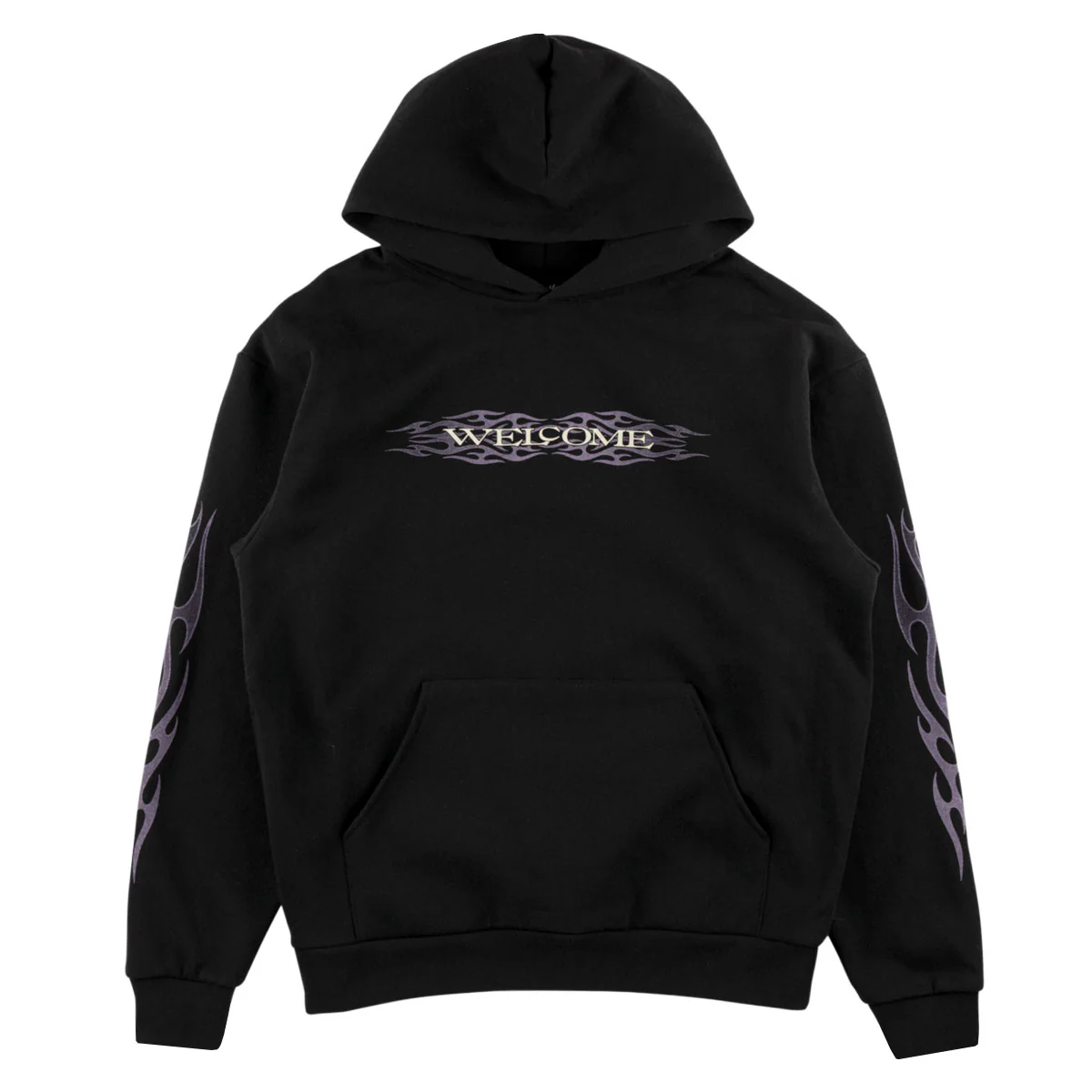 Welcome Brevity Hoodie - Black/Purple