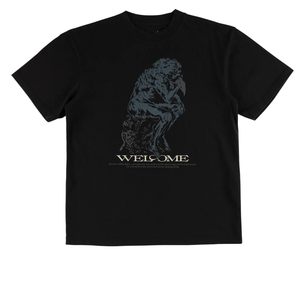 Welcome Crinker T-Shirt - Black