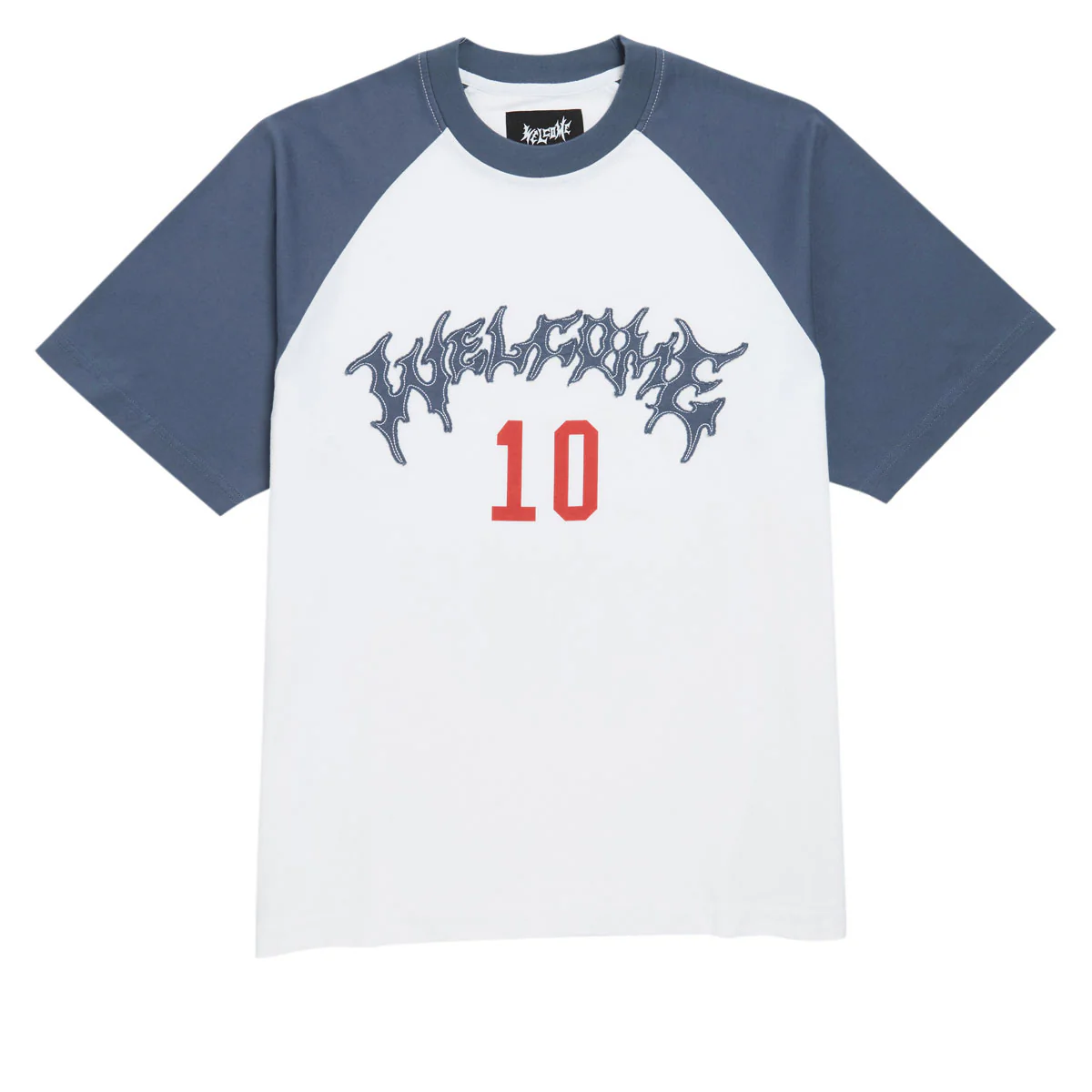 Welcome Dugout Raglan T-Shirt - White/Navy