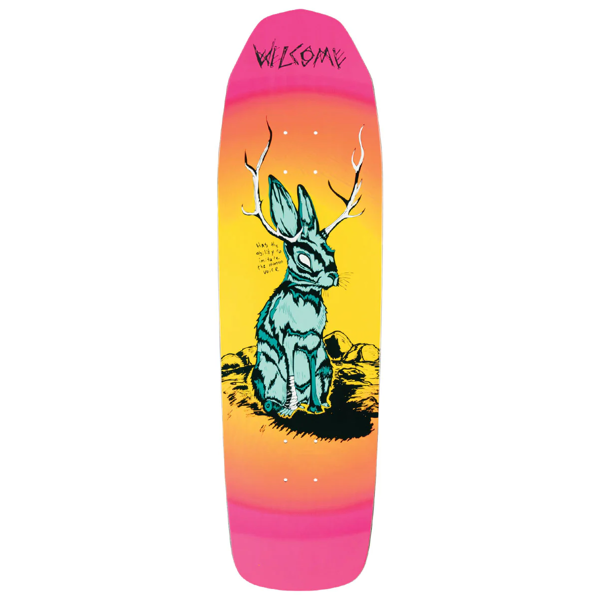Welcome Jackalope On Basilisk Skateboard Deck - Surf Fade - 8.80"