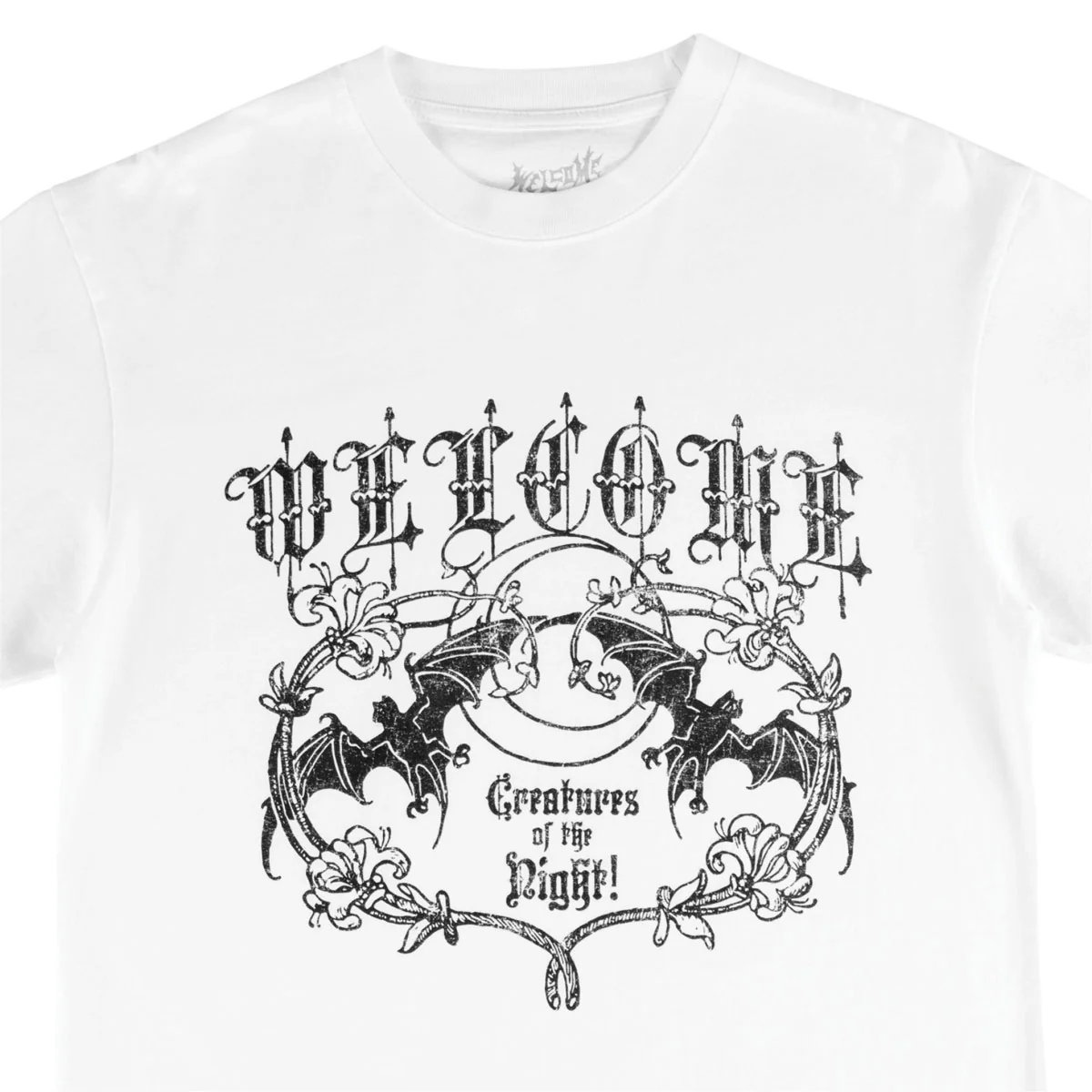 Welcome Night Creature T-Shirt - White - Image 3