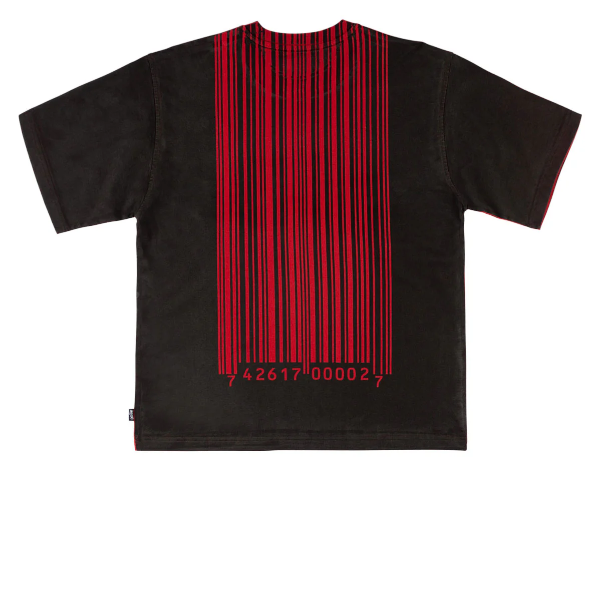 Welcome x Slipknot Barcode Overprint T-Shirt - Black/Red - Image 2