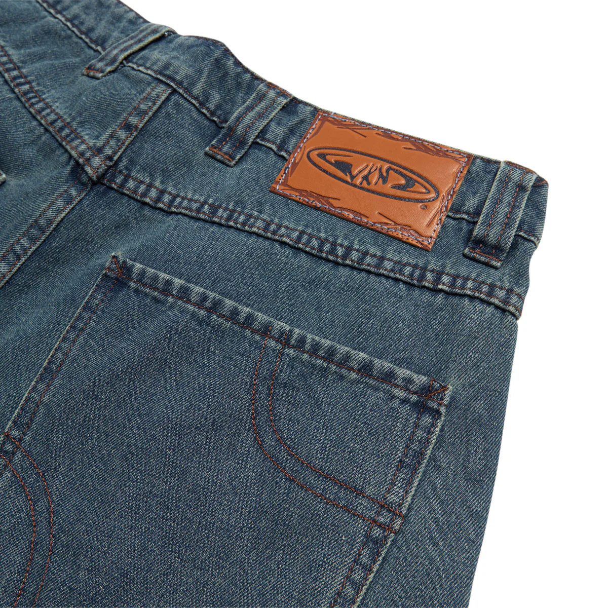 WKND Damn Near Carpenter Shorts - Washed Medium Blue - Image 5