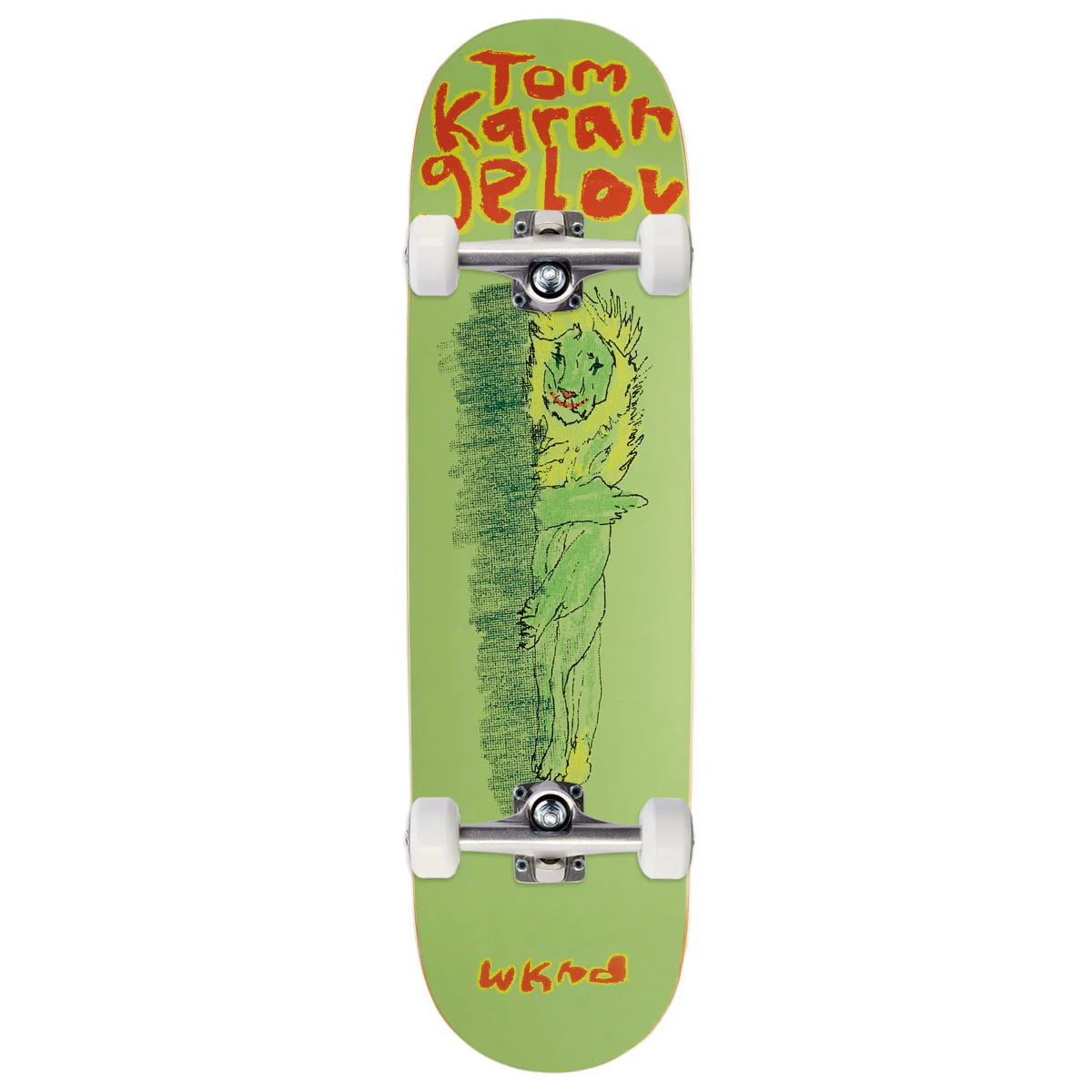 WKND Not Today Tom Karangelov WB Skateboard Complete - Green - 8.375"