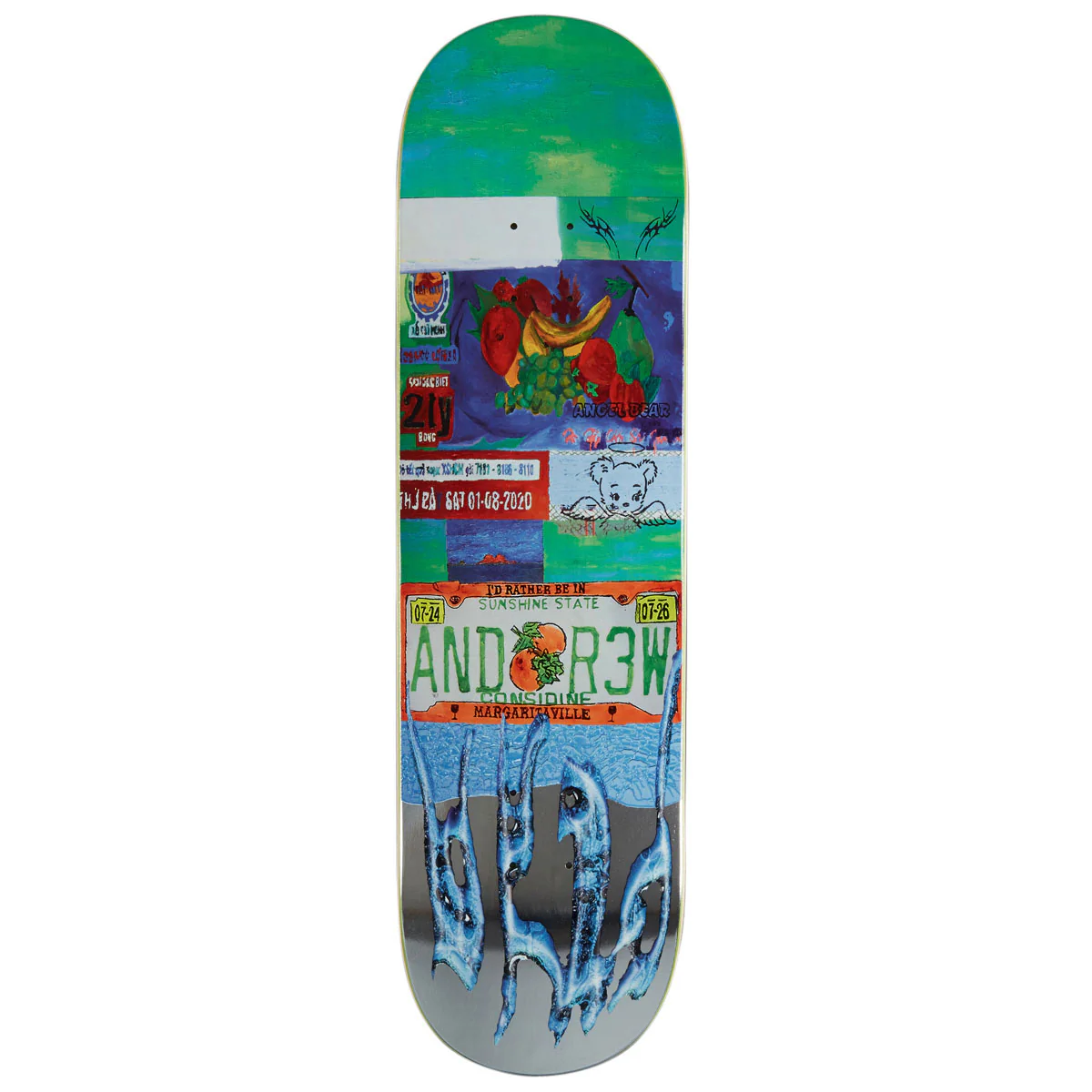 WKND Plated Andrew Considine SN Skateboard Deck - Silver Foil - 8.50"