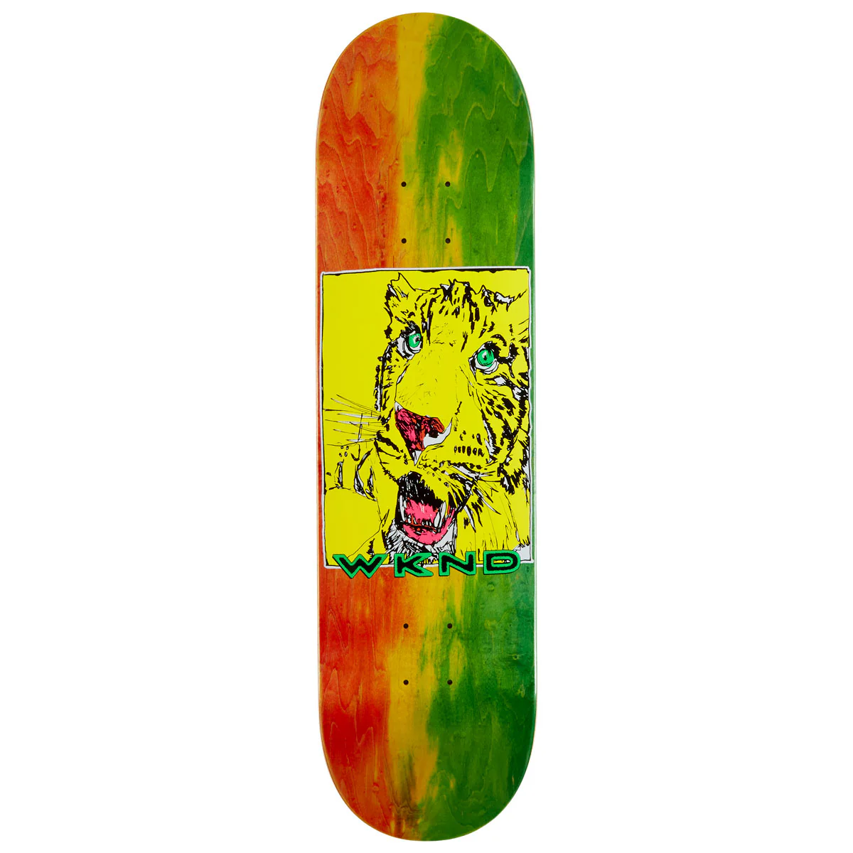 WKND Tiger Team MC Skateboard Deck - Tie Dye - 8.25"