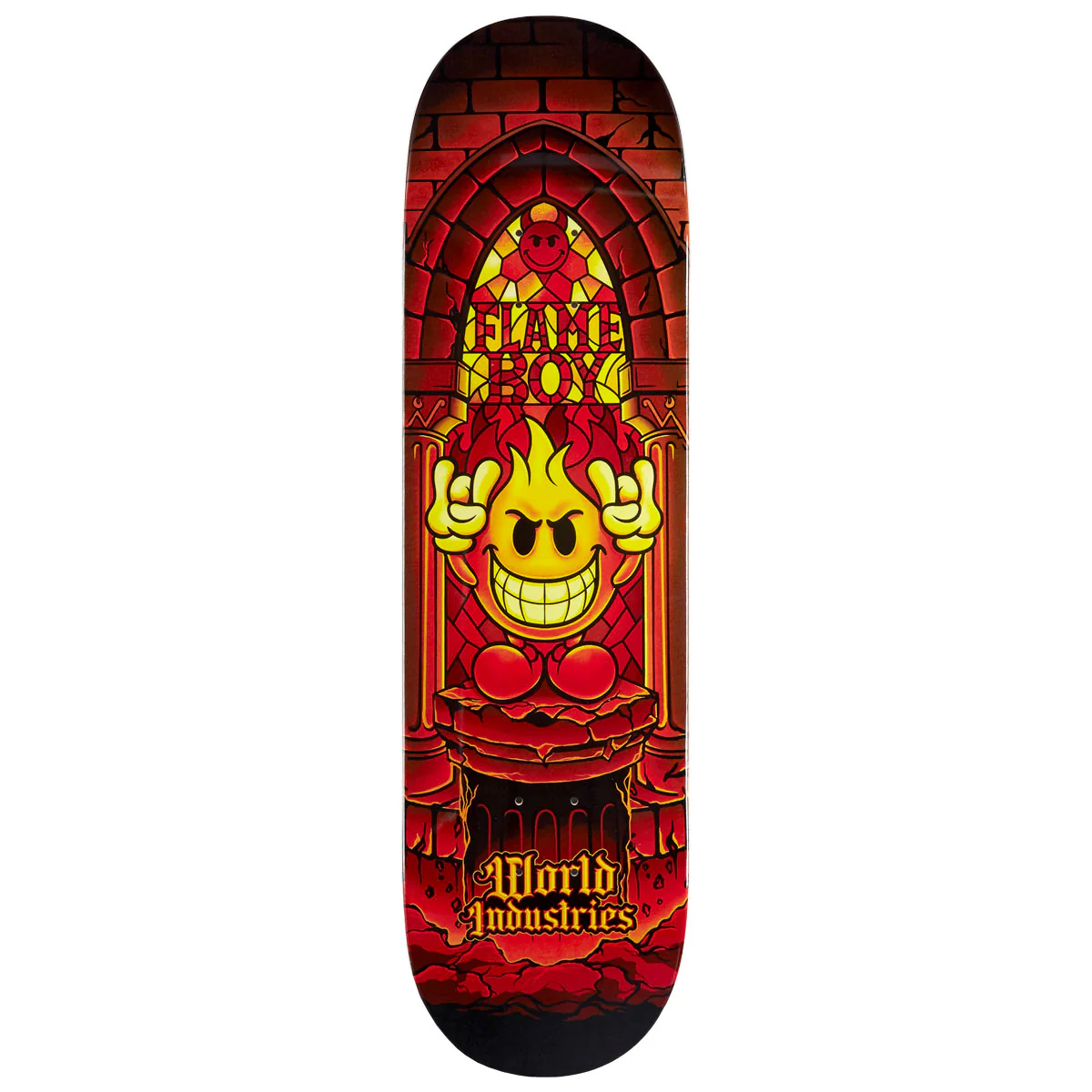 World Industries Flame Boy Stained Glass Skateboard Deck - 8.50"