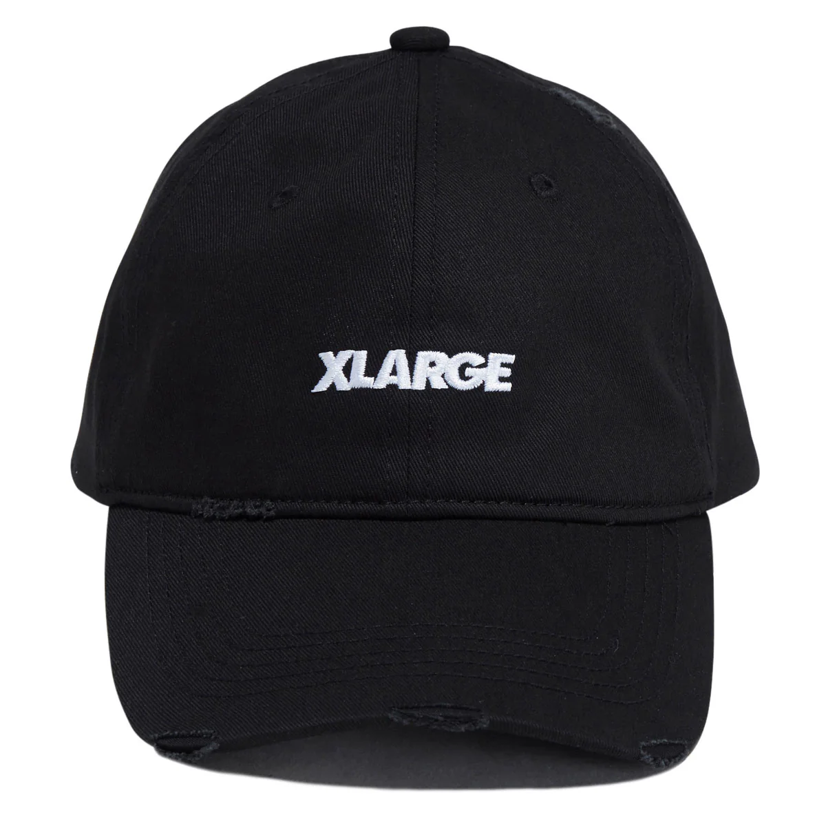 XLarge Label Brand 6 Panel Hat - Black - Image 2