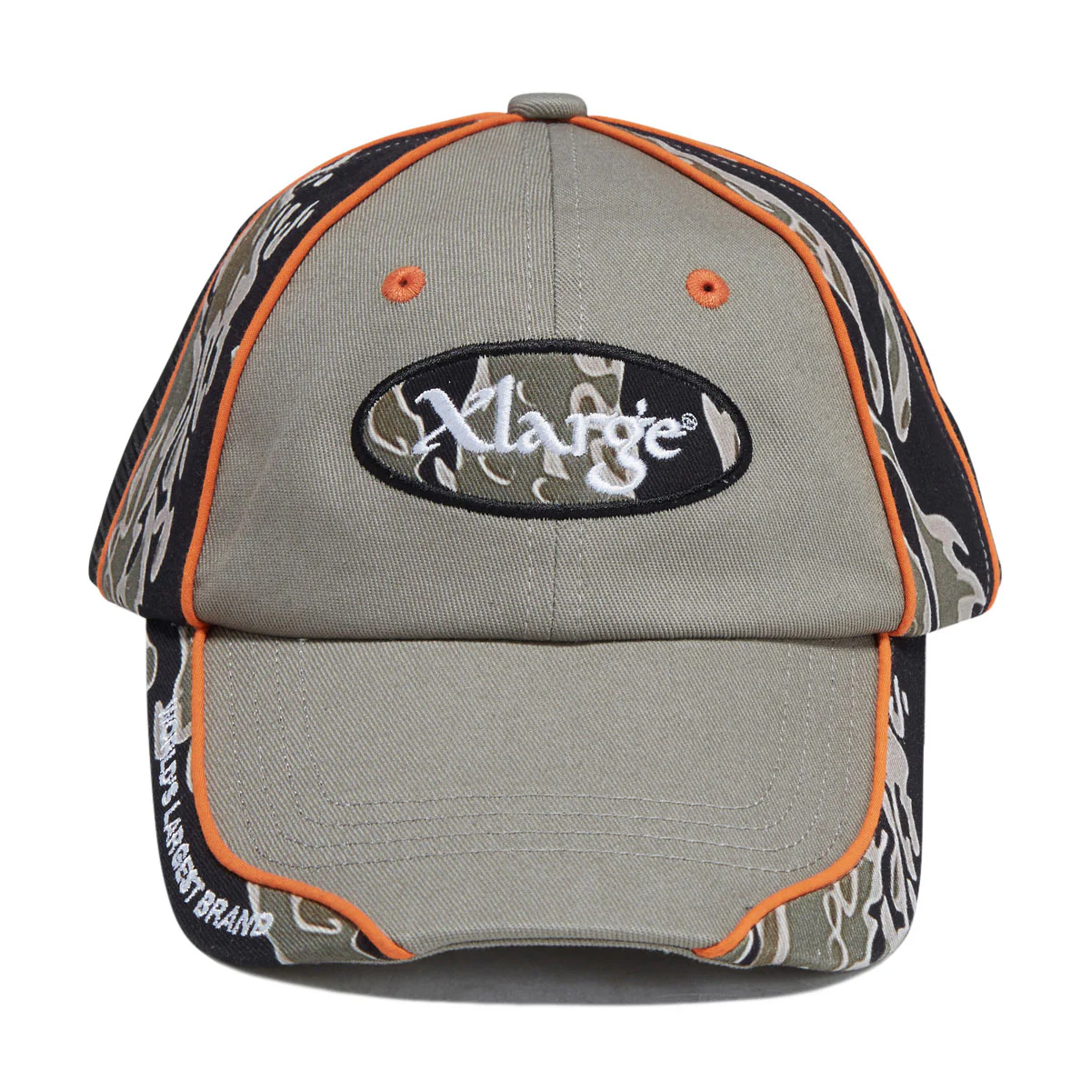 XLarge Red Head Hybrid 6 Panel Hat - Olive - Image 2