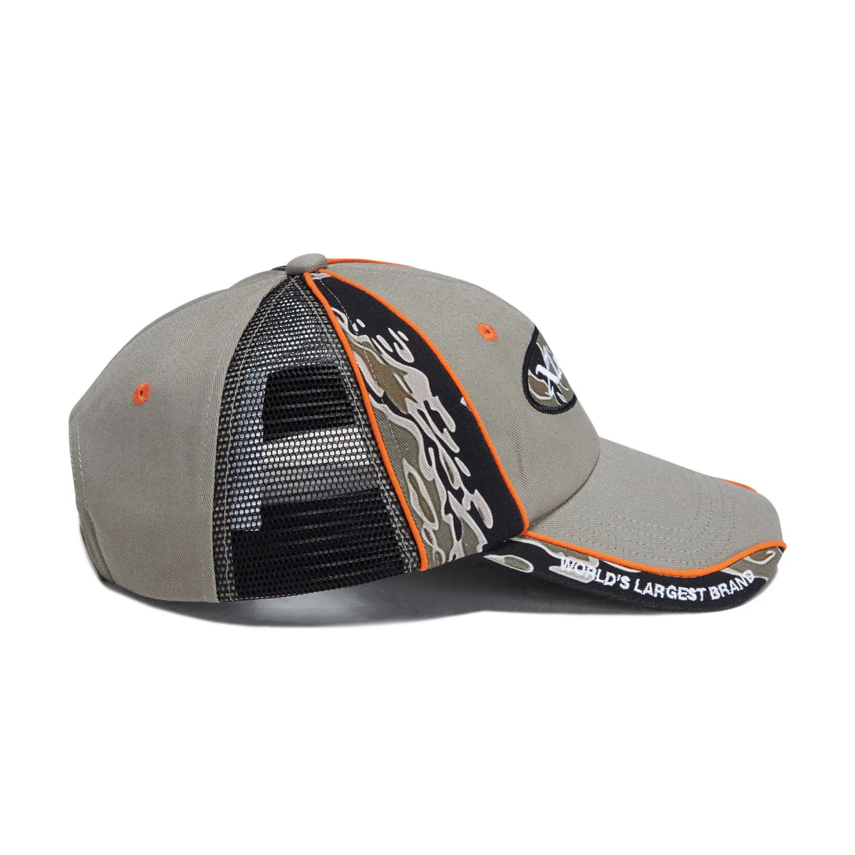 XLarge Red Head Hybrid 6 Panel Hat - Olive - Image 3