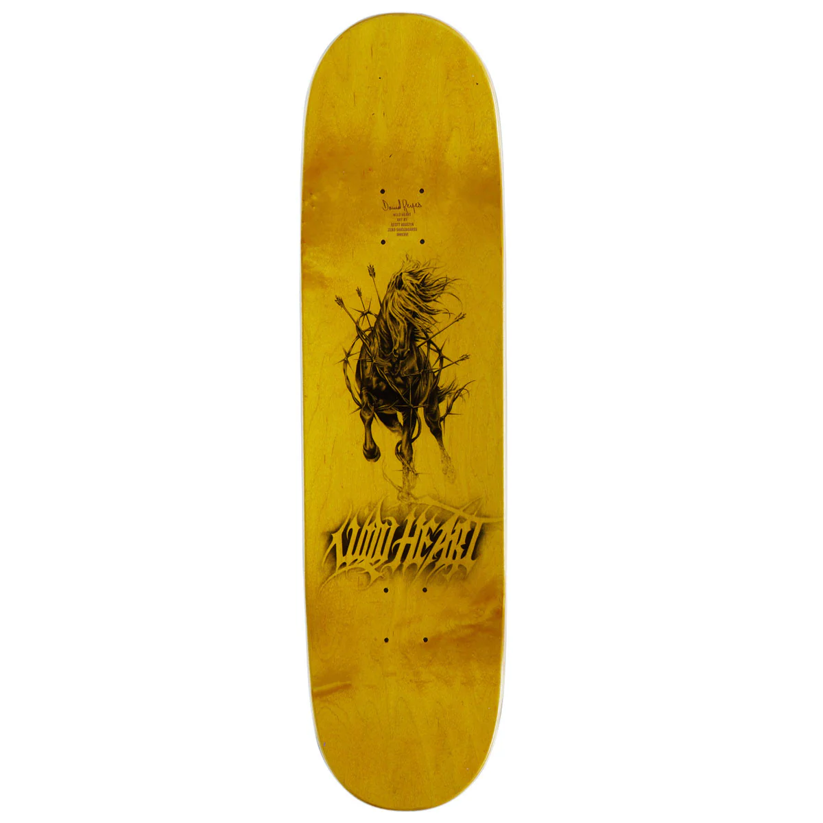 Zero Reyes Wild Heart Skateboard Deck - Black - 8.50" - Image 2