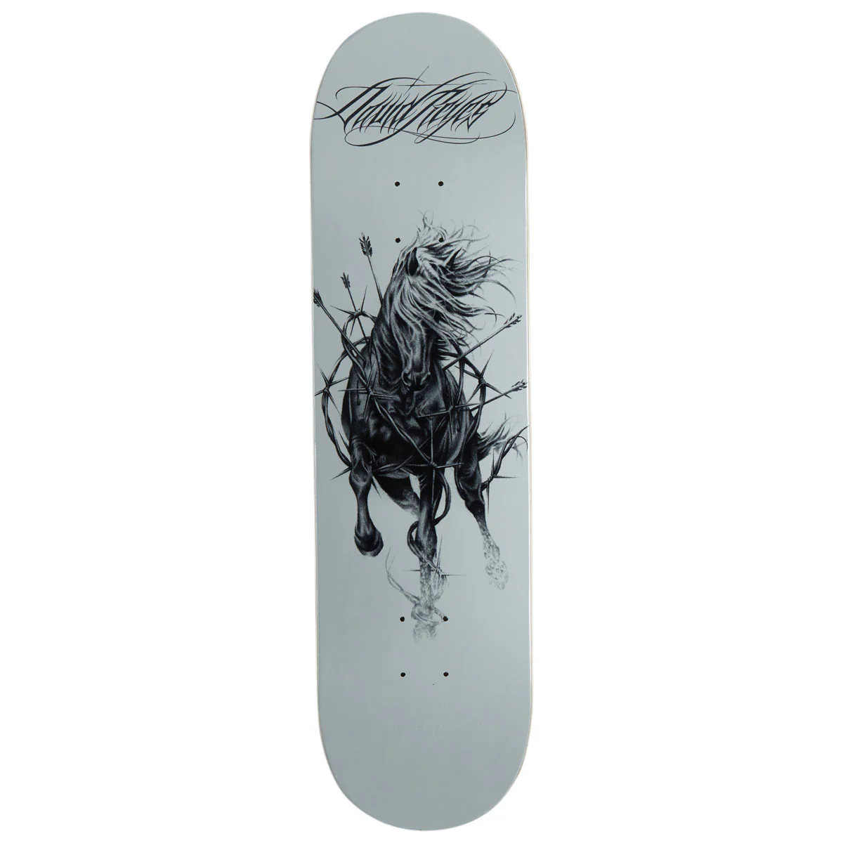Zero Reyes Wild Heart Skateboard Deck - White - 8.25"