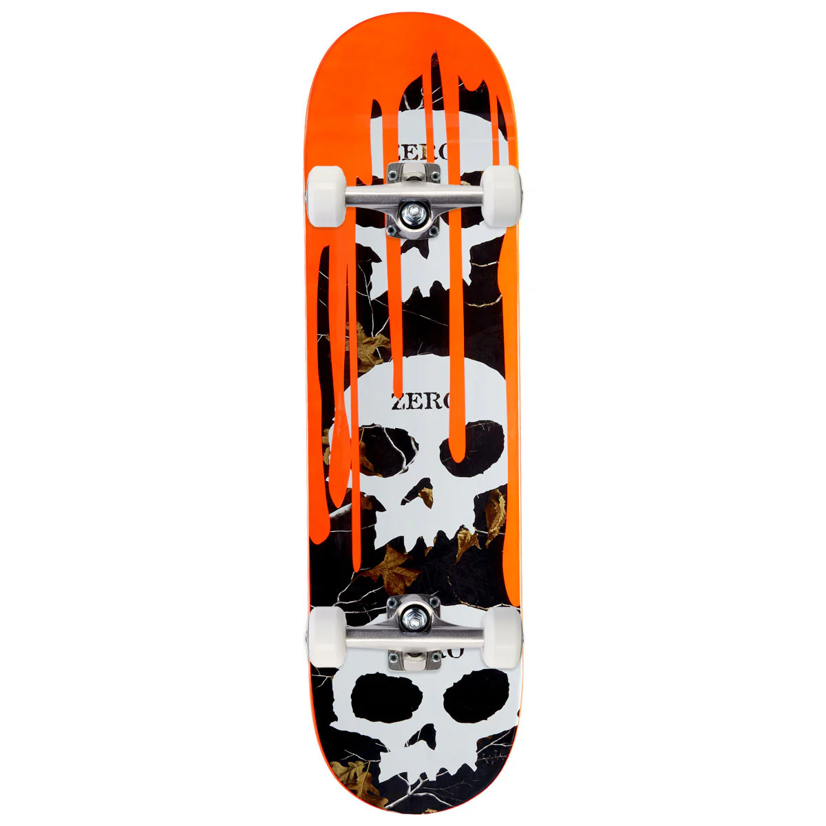 Zero x Realtree 3 Skull Blood Skateboard Complete - Orange - 8.25"